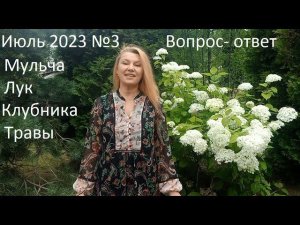 Июль 2023 №3. Повторный посев культур в природном земледелии. Обзор огорода.