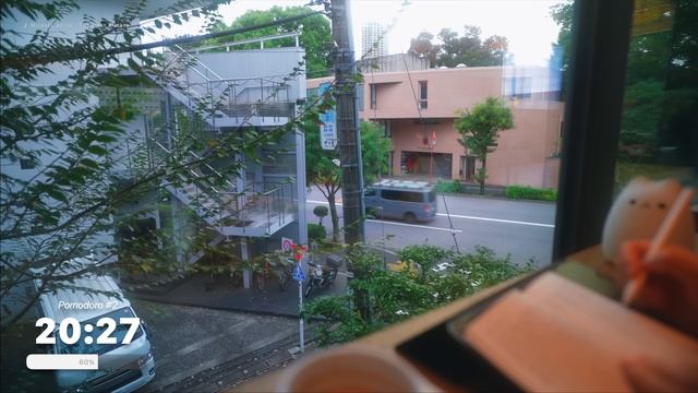 3 часа StudyWithMe - Calm Piano Golden Morning In Tokyo - Pomodoro 50/10