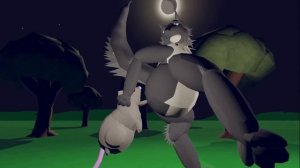 Furry wolf scat torture