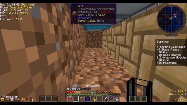 Minecraft: Modded Survival S3E5: Refined Relocation