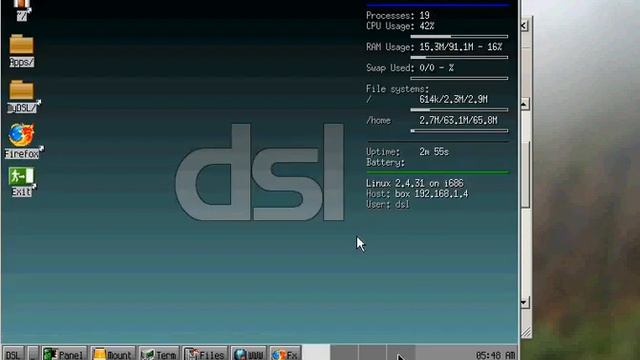 Video Tutorial Damnsmall linux in VirtualBox смотреть онлайн