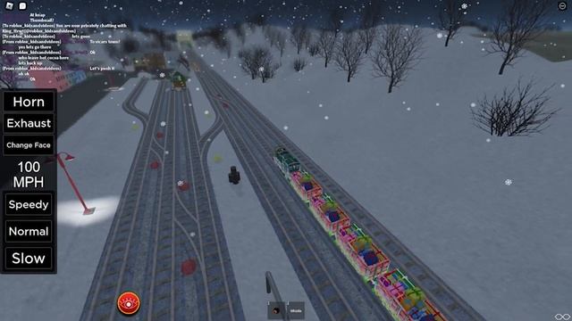 Pulling Christmas Presents With @ThomasTherobloxwoodentrain Part 1 смотреть онлайн