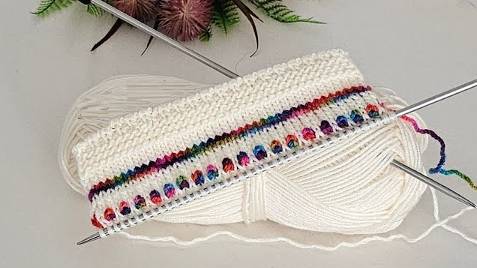 Красивый узор спицами - Вязание спицами для начинающих смотреть онлайн