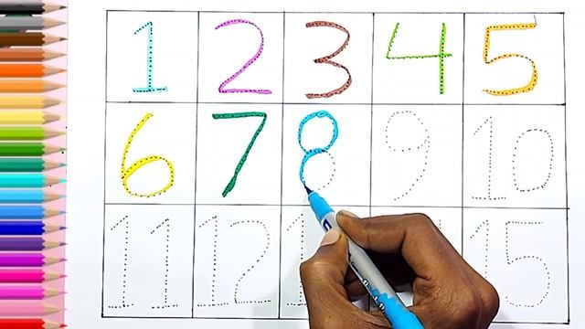 123 Numbers | 1234 Number Names | 1 To 20 Numbers Song 12345 learning for kids Counting part - 1 смотреть онлайн
