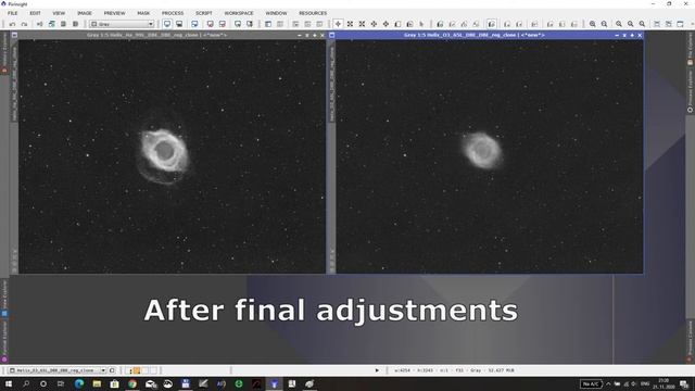 The Helix Nebula - processing steps in PixInsight смотреть онлайн