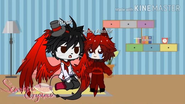 Everyone teaching baby Alastor how to speak| original video by eroldstory смотреть онлайн