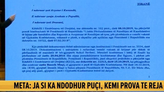 Gjykata Kushtetuese, Presidenca bën publike provat e reja, Meta ia lë vendin Dervishit dhe ulet... смотреть онлайн