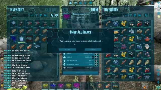 How to level a Megatherium - ARK Ragnarok смотреть онлайн