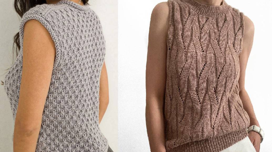 Жилеты спицами - Тренды и стильные модели с описаниями! смотреть онлайн