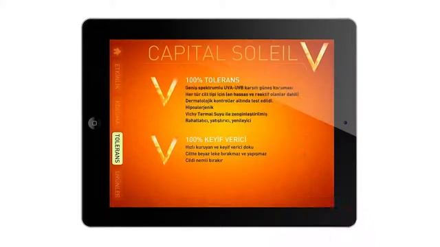 VICHY CAPITAL SOLEIL iPad APLiKASYON смотреть онлайн
