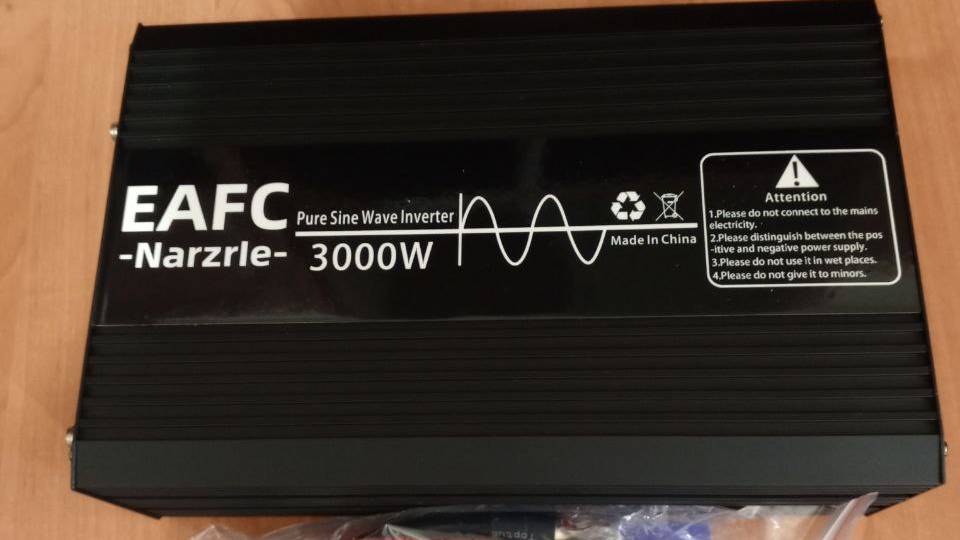 Тест синус и нагрузка инвертор EAFC 3000 вт
