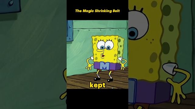 What happens when SpongeBob owns a magic shrinking belt?💕😆#cartoon #shorts #spongebob смотреть онлайн