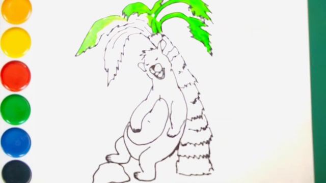 How to draw a baloo bear.draw and color a baloo bear.Как рисовать медведя балу,рисуем и красим балу смотреть онлайн