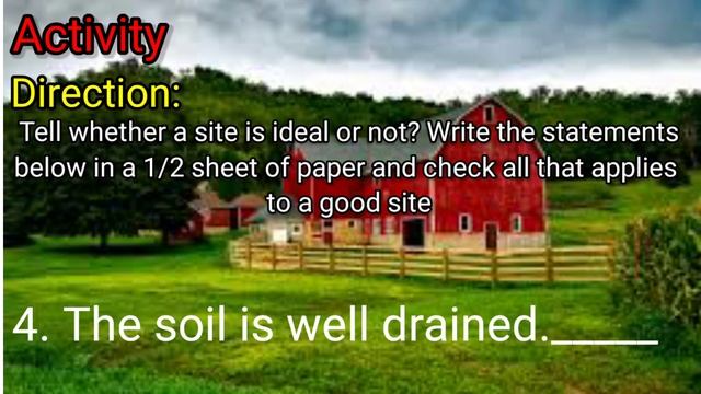 TLE- ANIMAL PRODUCTION LESSON 3: SELECTING THE SITE смотреть онлайн