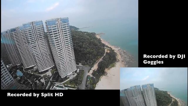 RunCam Split HD Recording Video At 1440p 60fps With 4:3 Aspect Ratio Vs DJI Goggles