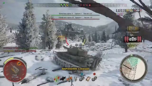 World of Tanks Xbox one Tiger 131 7 Kills part 1 смотреть онлайн