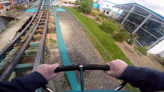 Flamingo land Navigator pov spinning ride gopro HD смотреть онлайн