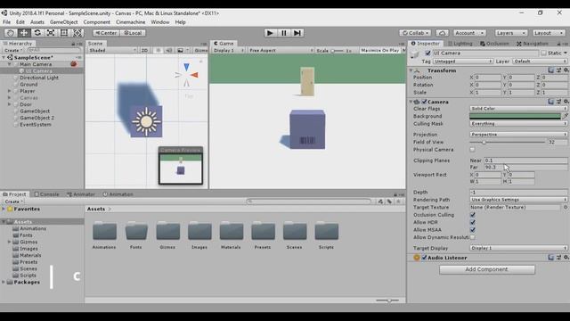 Unity: Canvas World Space on Top of Everything (UI Camera) смотреть онлайн