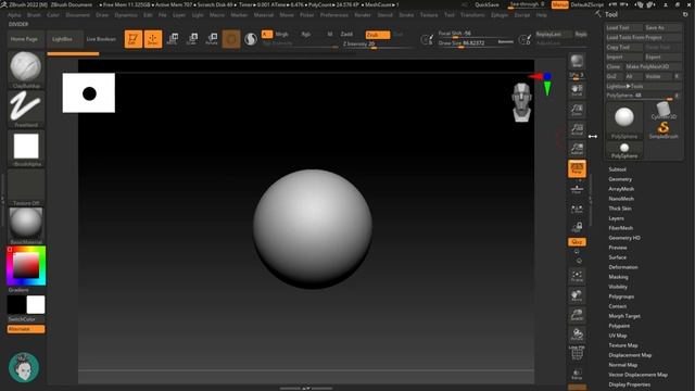 Урок 2. Знакомство с программой Zbrush. Настройка удобного интерфейса. (720p) смотреть онлайн