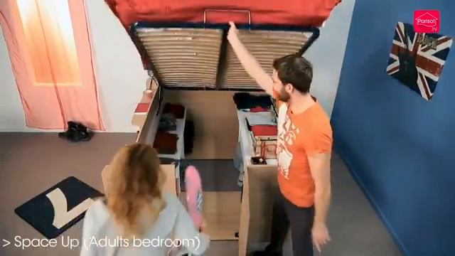 Lit multifonctions «Space-Up» / Kombibett «Space-Up» - Vedia.ch смотреть онлайн