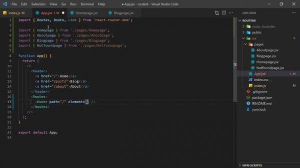 01 - React Router 6 - базовый роутинг React-приложения