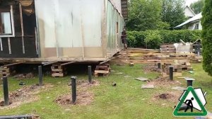 Перенос дома в СНТ Находка.