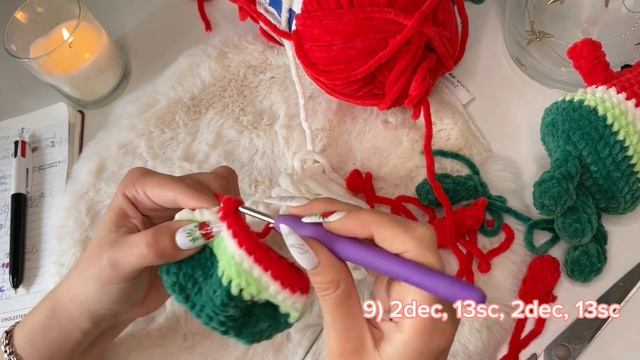 Tutorial Arbuz na szydełku. Crochet pattern watermelon. смотреть онлайн