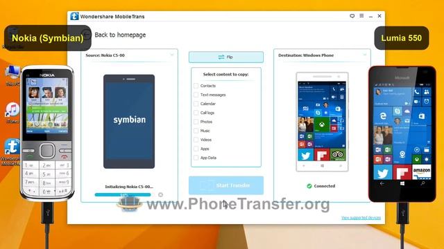 How to Sync All Contents from Android Phone to Microsoft Lumia 550 by MobileTrans смотреть онлайн
