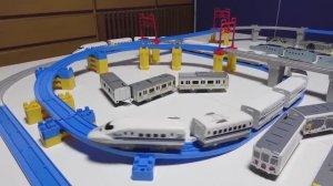 Железная дорога для детей! Японский поезд Plarail JR ☆ Синкансэн N700!