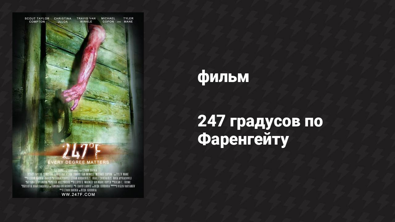 247 градусов по Фаренгейту (фильм, 2011) смотреть онлайн