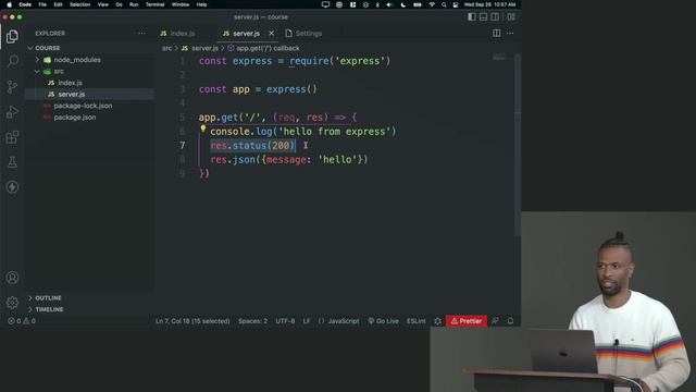 4. Creating a Server with Express смотреть онлайн