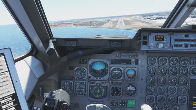 Larnaca International Airport. Cyprus. Takeoff. Landing. Test BAe -146. MICROSOFT FLIGHT SIMULATOR смотреть онлайн