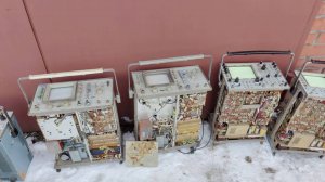 Шесть неисправных осциллографов для разбора. Приборы, радиодетали, золото, палладий, платина.