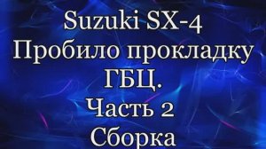 Сузуки сх4 гбц часть 2