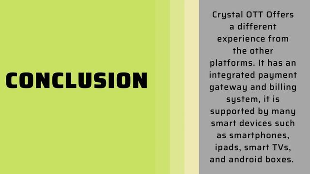 Crystal OTT IPTV subscription 24 Hours free trial смотреть онлайн