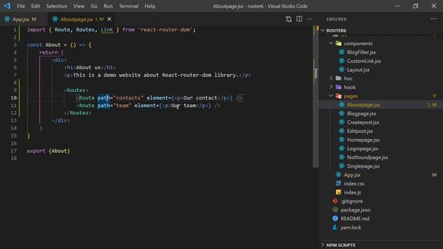 07 - Вложенный роутинг в React Router 6 смотреть онлайн