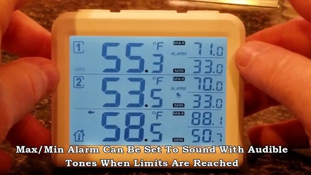 AMIR 2019 Upgraded 2 Channels Thermometer with 2 Wireless Sensors смотреть онлайн