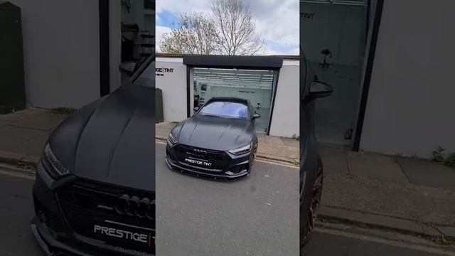 Avery Satin Black Rock Grey Wrap - Audi A7 @ Prestige Tint смотреть онлайн
