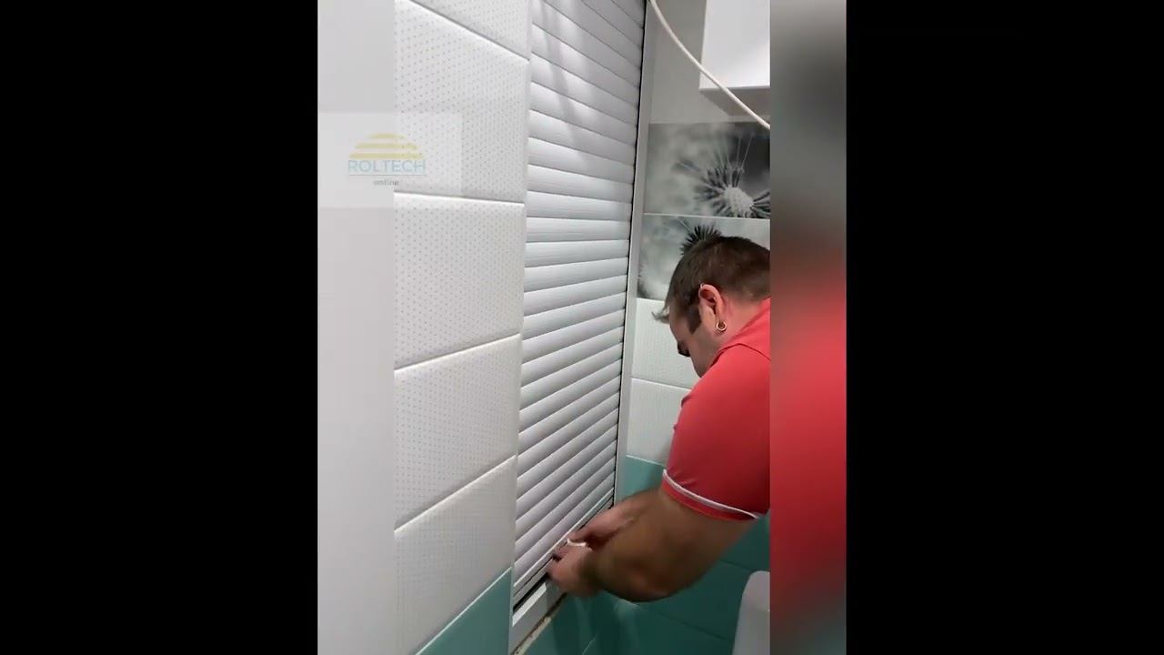 Монтаж рольставни в санузле. смотреть онлайн