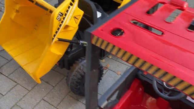 Mack truck - Hef truck - Cat dumper truck - Ridecars kinderauto winkel Rotterdam смотреть онлайн