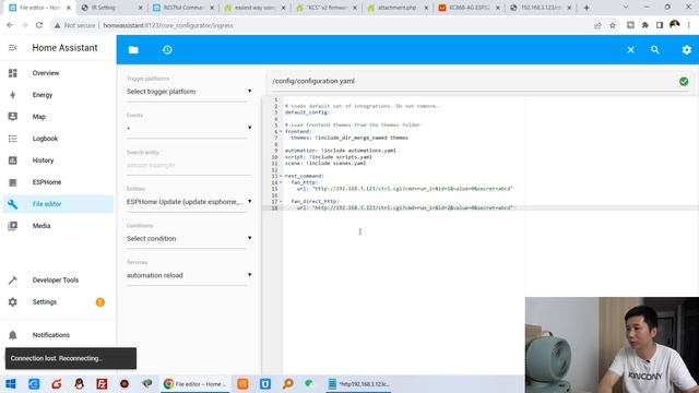 Easiest Way Control Any IR Device With Home Assistant - KC868-AG