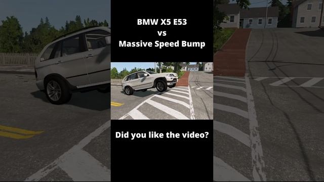 BMW X5 E53 vs Massive Speed Bump – BeamNG Drive s5 Bumps, Car, Cars, Crash, Crashes, Test, Accident смотреть онлайн