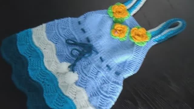 Вязаный детский сарафан. МК Марьюшка смотреть онлайн