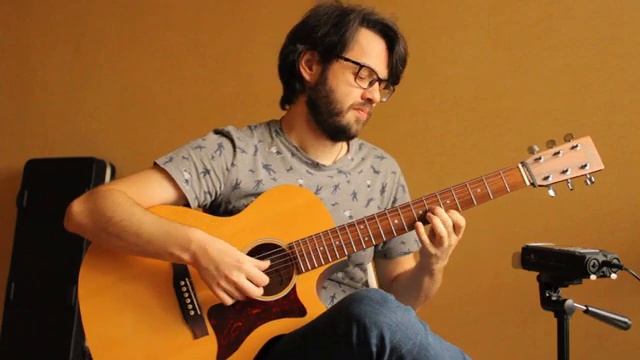 Этюд на легато и полиметрию с разбором на акустической гитаре смотреть онлайн