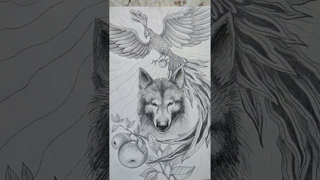 Жар-птица ( зарисовка) #drawing #art #painting #sketch #artist смотреть онлайн