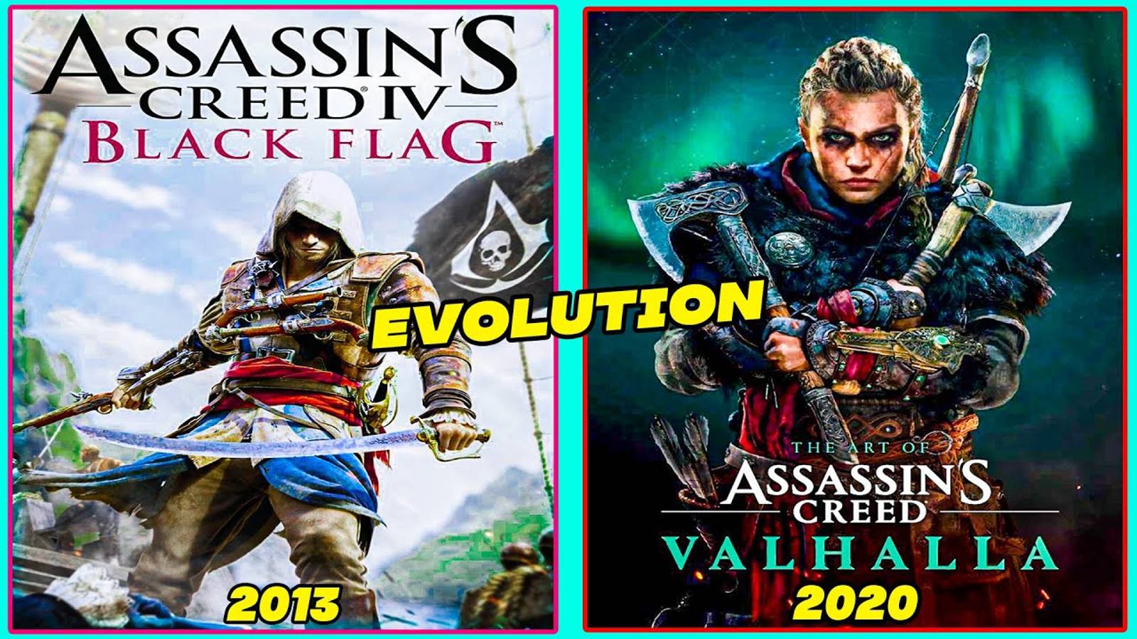 Эволюция Assassin's Creed Valhalla против Assassin's Creed смотреть онлайн