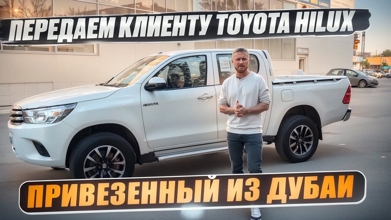 Передаем клиенту TOYOTA HILUX привезенный из Дубаи ОАЭ. г. Челябинск, Dexter_motors смотреть онлайн