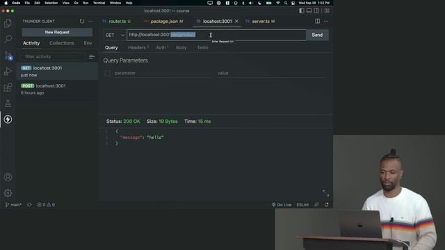 3. Testing the API with Thunder Client смотреть онлайн