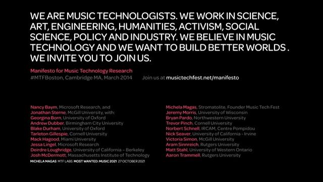 MW:M21 | The 'I' in Music Innovation (Michela Magas) смотреть онлайн