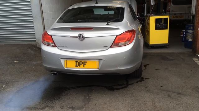 Vauxhall insignia during regeneration after DPF cleaning procedure @ www.doncasterdpfcleaning.co.uk смотреть онлайн